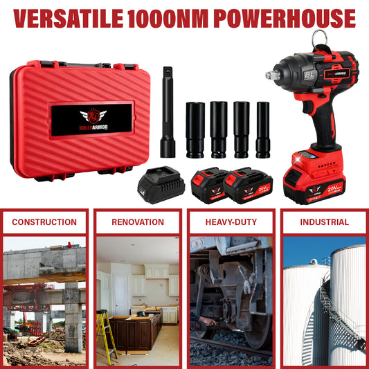 Cordless Impact Wrench 1000 Nm All-In-One Kit High Torque Power Tool 20V