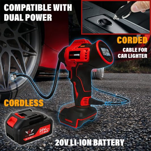 Cordless Air Pump All-In-One Kit 150PSI Tire Inflator 20V