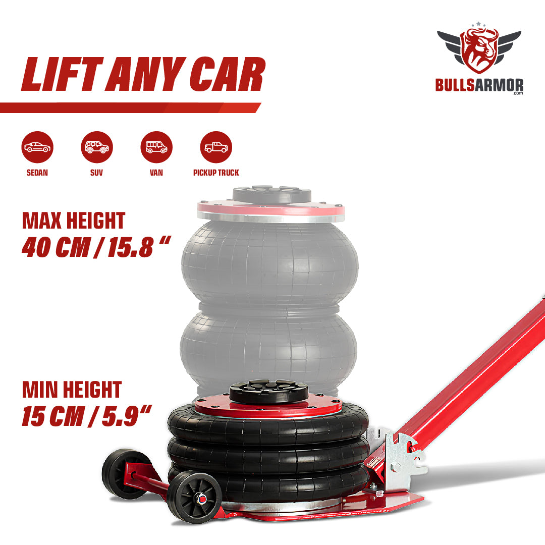 Pneumatic Car Jack - Air Jack 3 Ton - Adjustable Handle