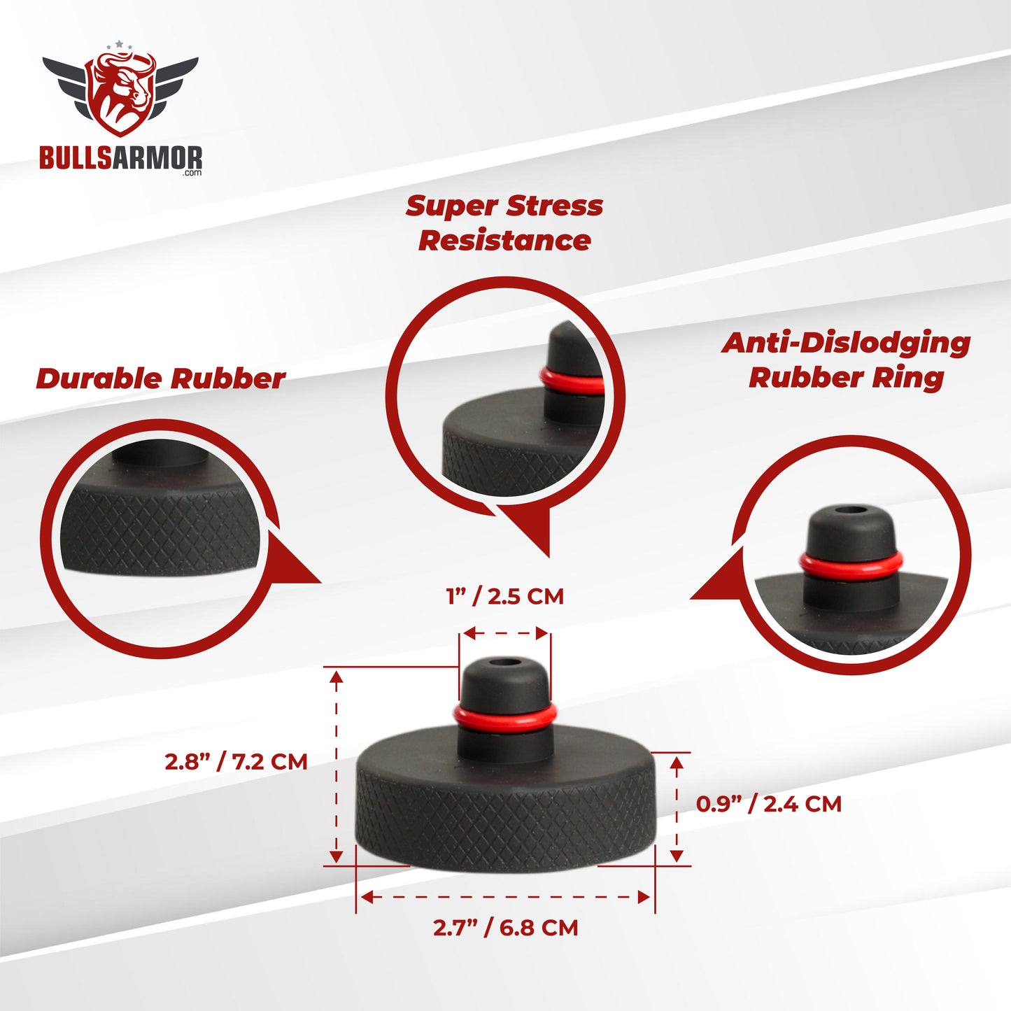 Bulls Armor product with features highlighted on a white background