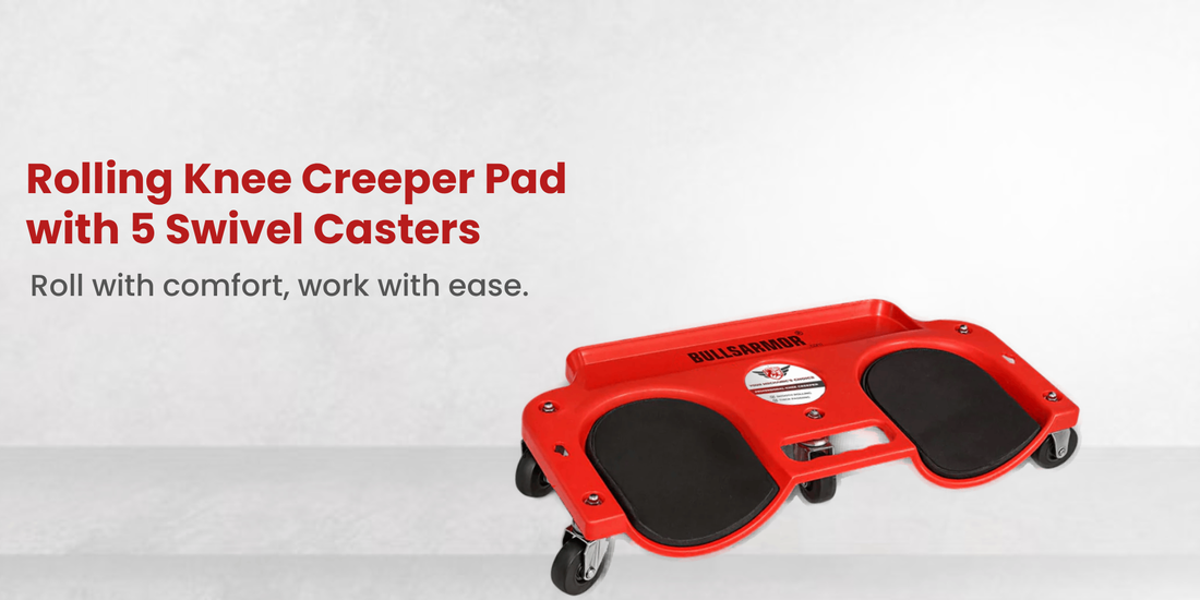 Importance of a Rolling Knee Creeper Pad with 5 Swivel Casters | BullsArmor