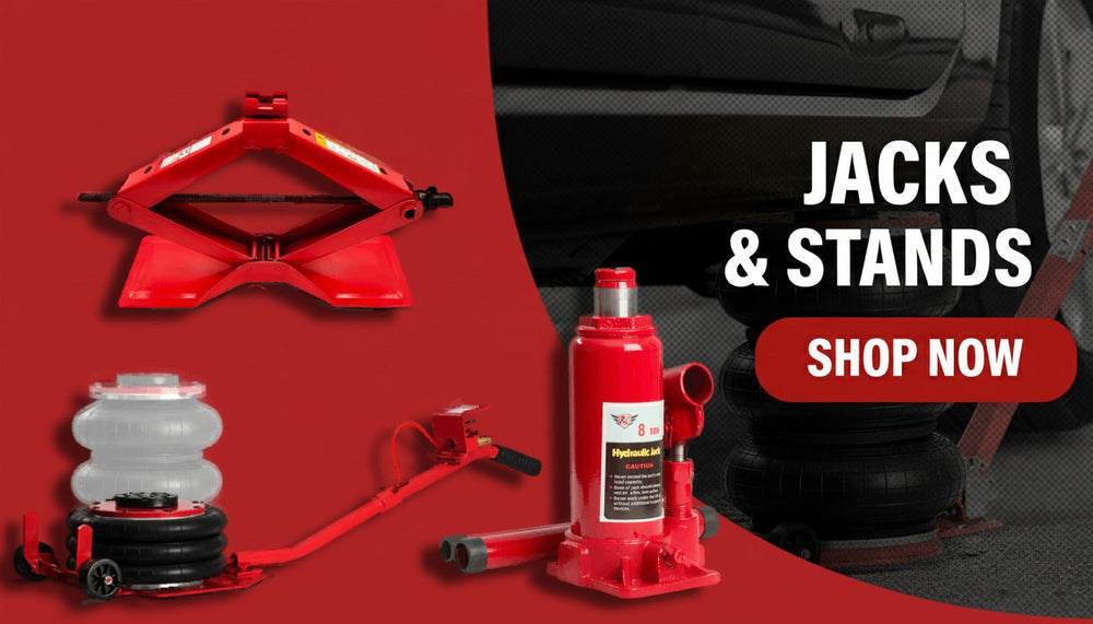 BullsArmor heavy-duty jacks and stands for safe vehicle lifting.