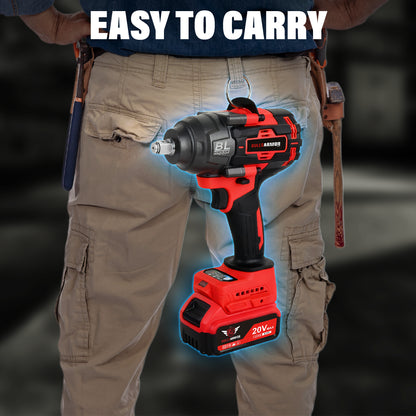 Cordless Impact Wrench 1000 Nm All-In-One Kit High Torque Power Tool 20V