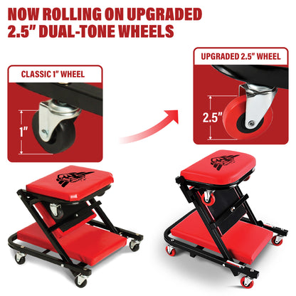 Foldable Z Mechanic Creeper 2 in 1 Bench & Seat 40 in