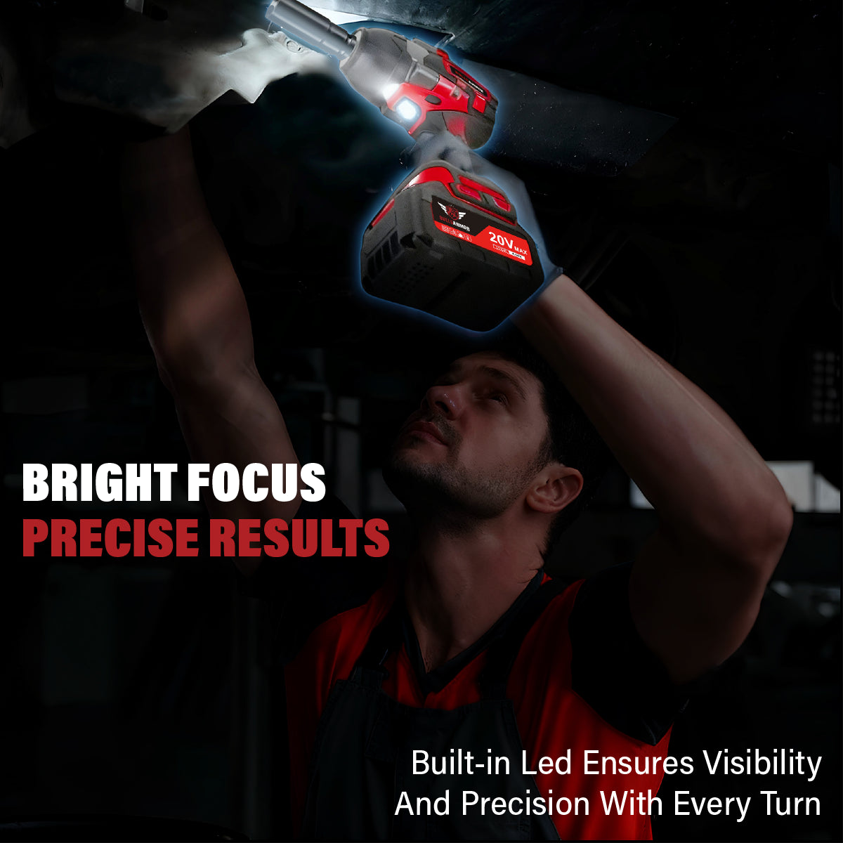 Cordless Impact Wrench 700 Nm All-In-One Kit High Torque Power Tool 20V