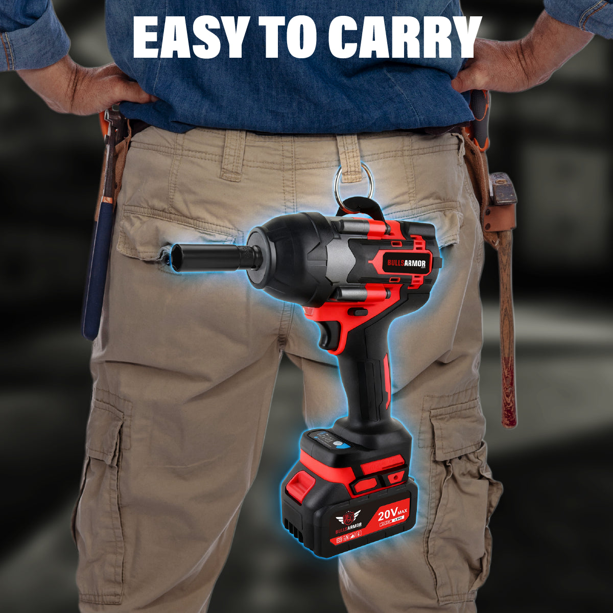 Cordless Impact Wrench 700 Nm All-In-One Kit High Torque Power Tool 20V