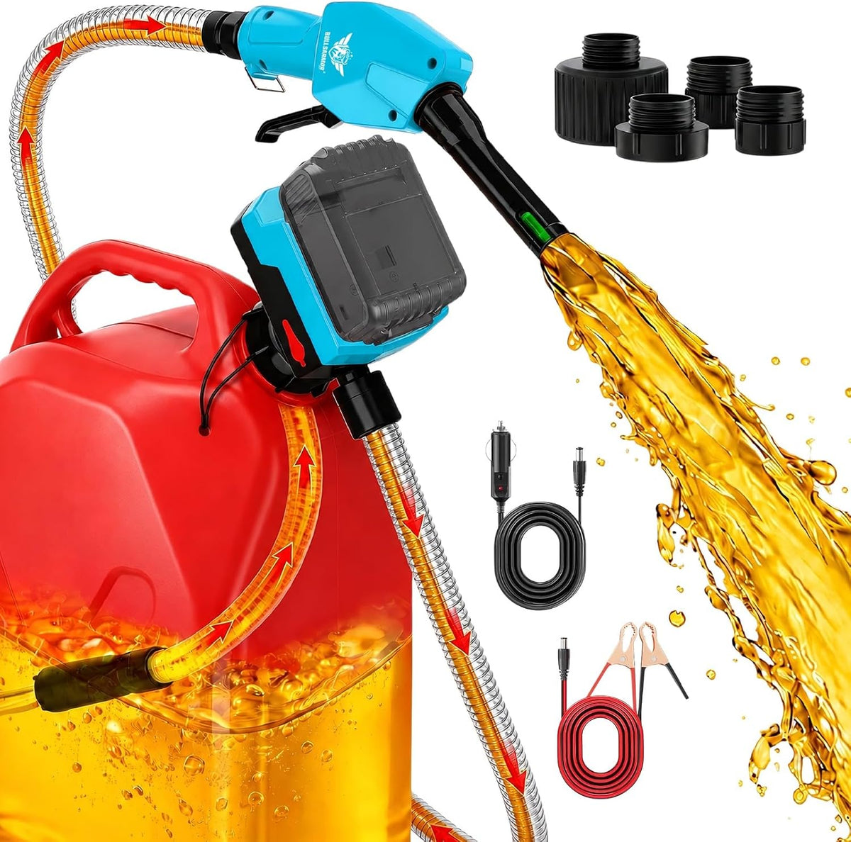 Cordless Electric Fuel Transfer Pump 5.2 GPM Auto-Stop for Makita 18V LXT Battery