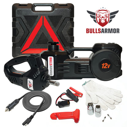 Bulls Armor power tool set with case, gun, and accessories on a white background