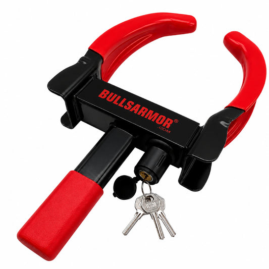 Heavy Duty Wheel Lock  Universal Adjustable Anti Theft Tire Clamp with 3 Keys