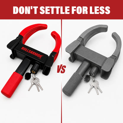 Heavy Duty Wheel Lock  Universal Adjustable Anti Theft Tire Clamp with 3 Keys