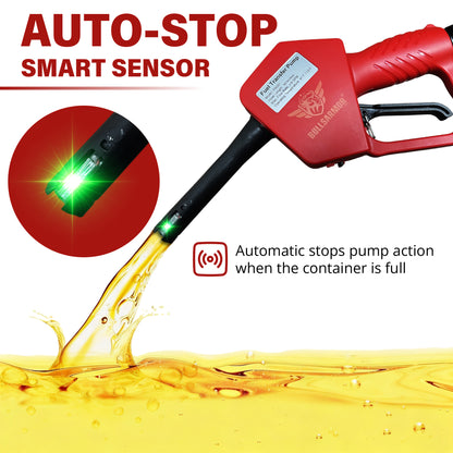 BullsArmor Portable Fuel Transfer Pump - 4.2 GPM