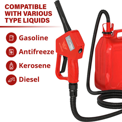 BullsArmor Portable Fuel Transfer Pump - 4.2 GPM