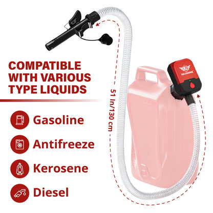 BullsArmor Portable Fuel Transfer Pump - 3.2 GPM