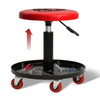Rolling Pneumatic Mechanic Stool Adjustable Height Tool Tray Storage
