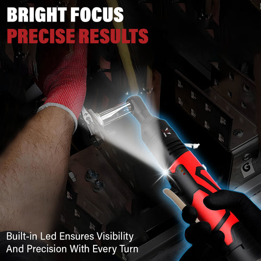 Cordless Ratchet Wrench 45 Nm All-In-One Kit High Torque Power Tool 12V