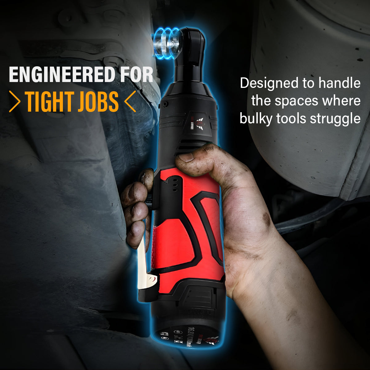 Cordless Ratchet Wrench 45 Nm All-In-One Kit High Torque Power Tool 12V